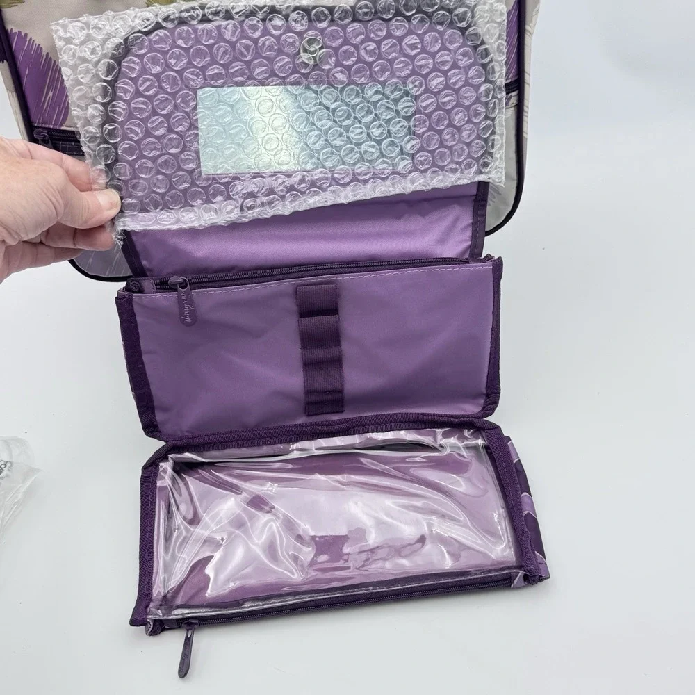 NEW Thirty-One True Beauty Bag Purple Plum Hostess Exclusive 2pcs Makeup Travel